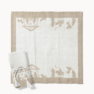 Servilleta Cream Nativity
