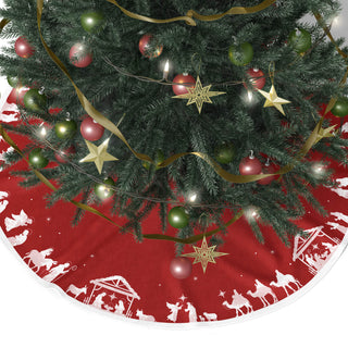 Red Nativity Faldón de Árbol