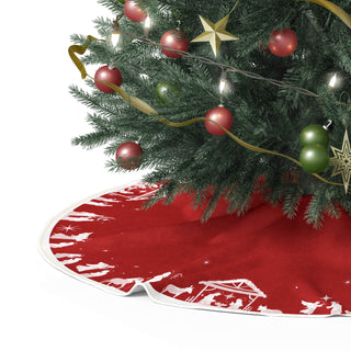 Red Nativity Faldón de Árbol