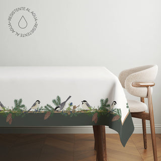 Green Chickadee Mantel Semi Impermeable