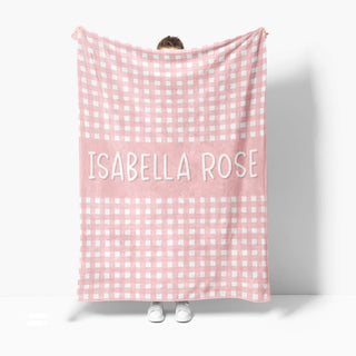 Cobija Personalizada Blush Gingham