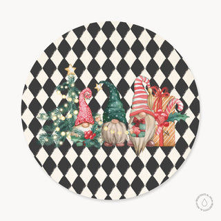 Black Gnomes Funda de Bajaplatos Semi Impermeable