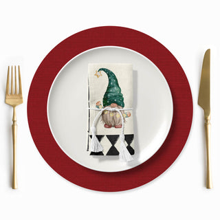 Black Green Gnomes Servilleta