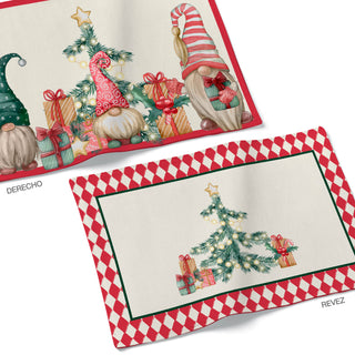 Red Gnomes Individual Reversible Semi Impermeable