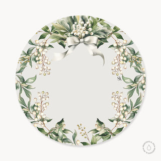 White Mistletoe Funda de Bajaplatos Semi Impermeable