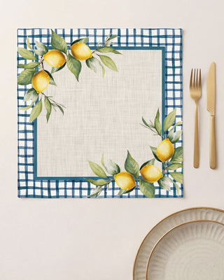 Servilleta Blue Lemon Crown