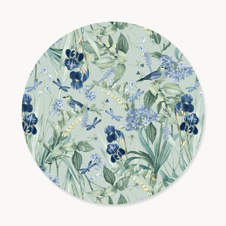 Mint Blossom Charger Plate Cover