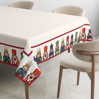 Cream Nutcracker Mantel Semi Impermeable