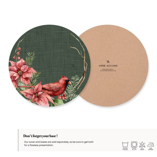 Cardinal Charm Charger Plate Cover
