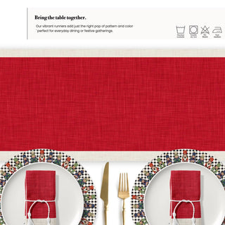 Camino de Mesa Cherry Linen