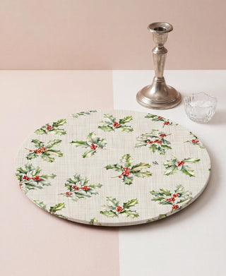 Funda de Bajaplato Holly Jolly Linen