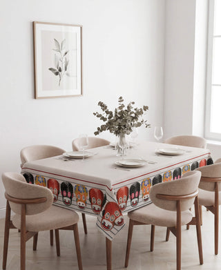 Mantel Máscara de Mono Blanca