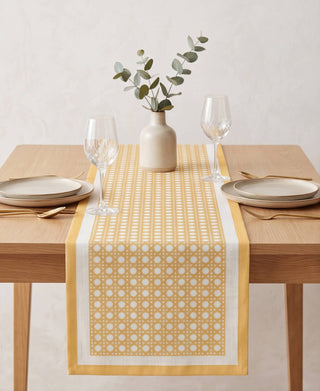 Camino de Mesa Flax Rattan
