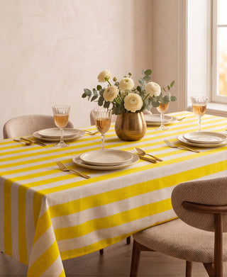 Mantel Lemon Zest Stripes