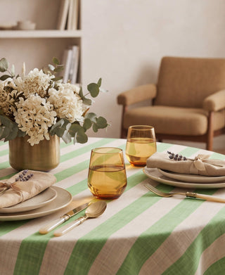 Mantel Minted Stripes