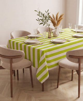 Mantel Lime Zest Stripes