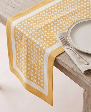 Camino de Mesa Flax Rattan