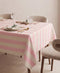 Petal Pink Linen Stripes
