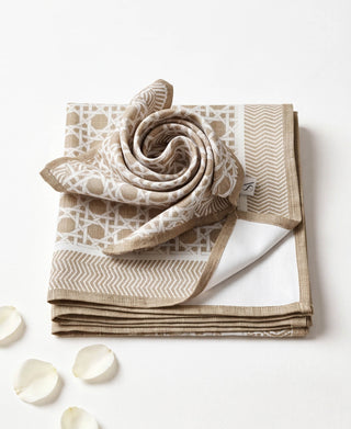 Servilleta Wheat White Rattan