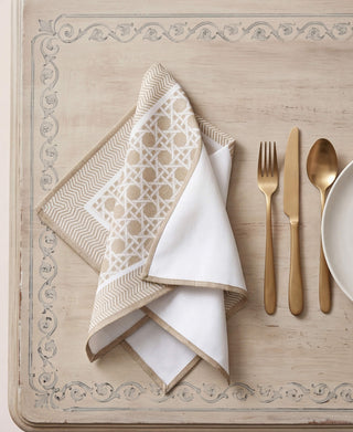 Servilleta Wheat White Rattan