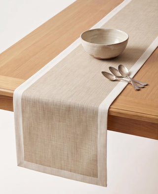 Camino de Mesa Soft Sand Linen