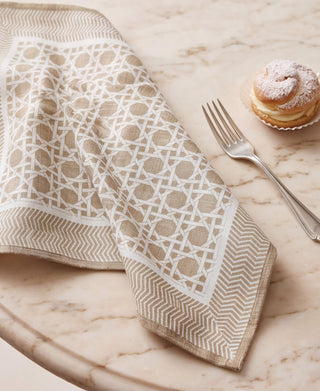 Servilleta Wheat White Rattan