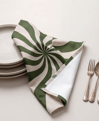 Green Candy Cane Servilleta
