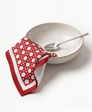 Servilleta Dark Red Rattan
