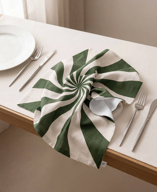 Green Candy Cane Servilleta