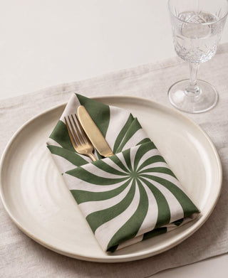 Green Candy Cane Servilleta