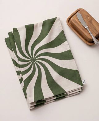Green Candy Cane Servilleta
