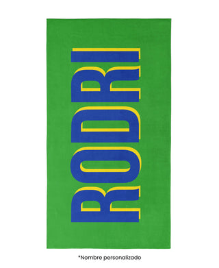 Toalla Verde y azul
