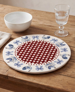 Funda de Bajaplato Red Farmhouse Toile
