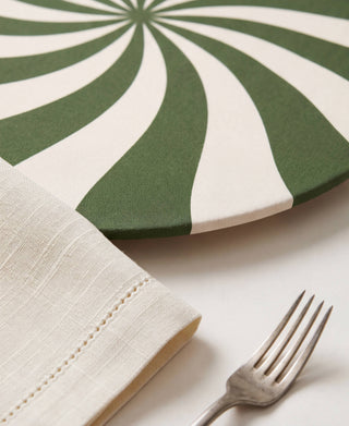 Green Candy Cane Funda de Bajaplatos