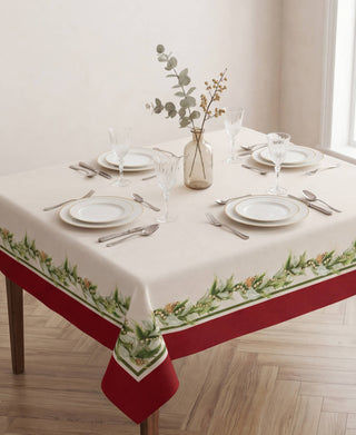 Red Garland Mantel Semi Impermeable