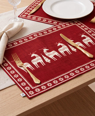Individual Red Scandinavian Christmas