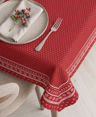 Mantel Red Print