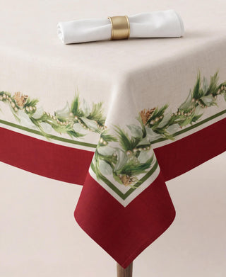 Red Garland Mantel Semi Impermeable