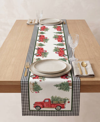 Red Truck Camino de Mesa Semi Impermeable