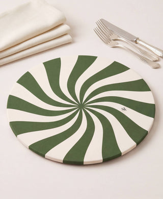 Green Candy Cane Funda de Bajaplatos