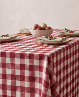 Mantel Red Checkers