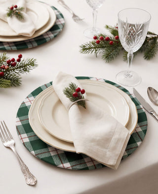 Funda de Bajaplato Green Tartan