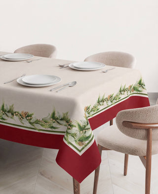 Red Garland Mantel Semi Impermeable