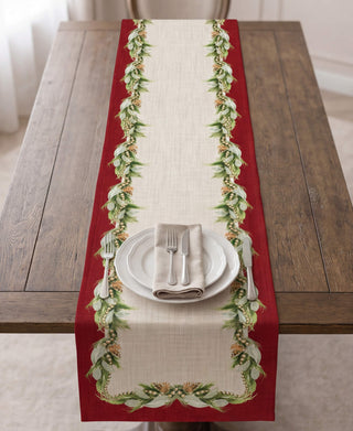 Red Garland Grace Camino de Mesa Semi Impermeable
