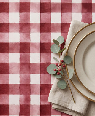 Mantel Red Checkers