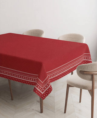 Mantel Red Print