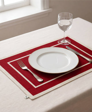 Individual Dark Red Rattan / Set 2