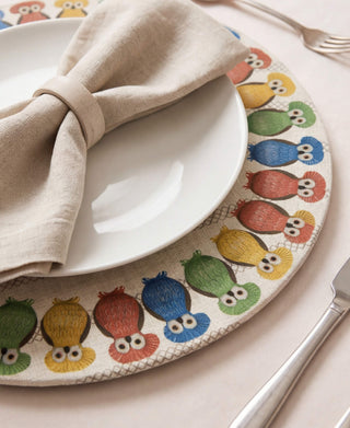 Funda de Bajaplato Tecolote Vanilla Multicolor