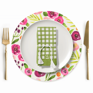 Servilleta Olive Checkers