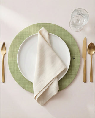 Funda de Bajaplato Olive Mist Linen